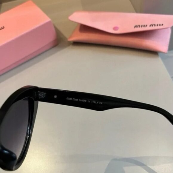 Miu Miu Sleek Black Sunglasses main image 7
